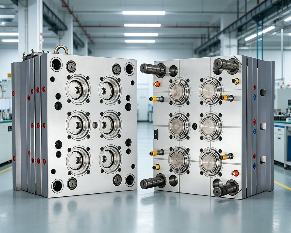 6 Cavity Oil Pull Cap Mould | Edible Oil Bottle Pull-Top Cap Injection Mould Manufacturer in China | Shuanghao Mould