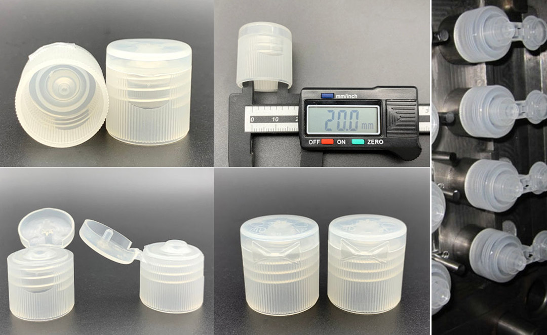 Manufacturers 20mm 24mm 28mm Flip Top Bottle Cap Transparent Plastic Screw Cap Dispenser Lids