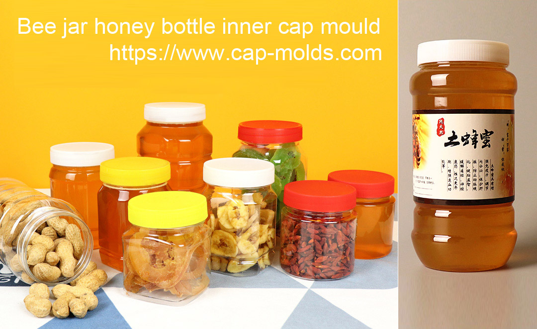 Bee jar honey bottle inner cap mould