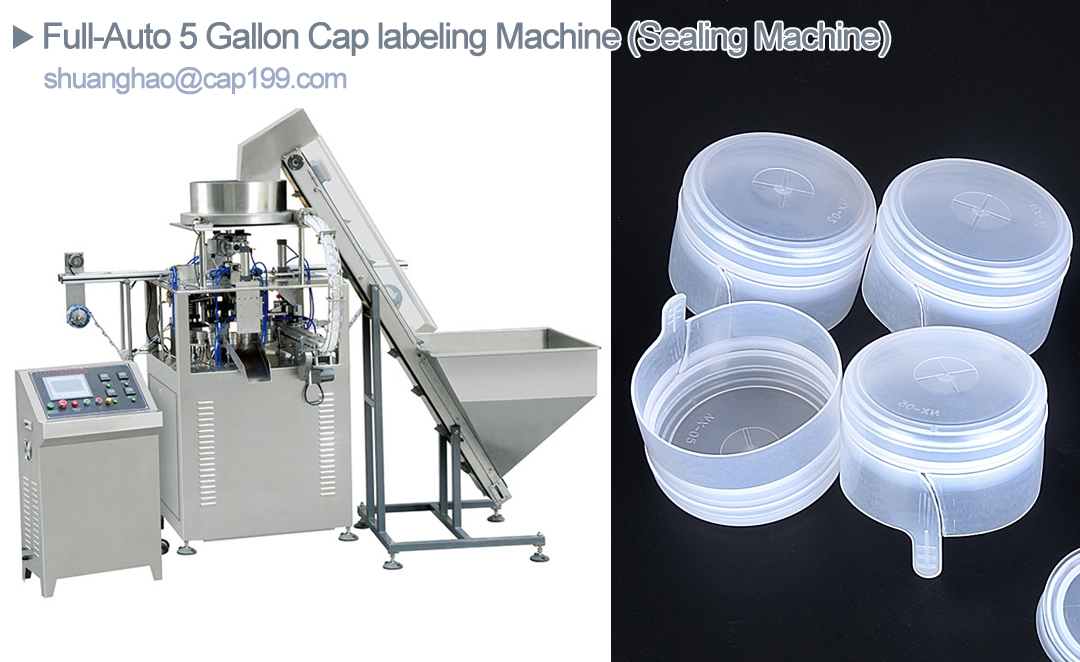 Full-Auto 5 Gallon Cap labeling Machine (Seali...